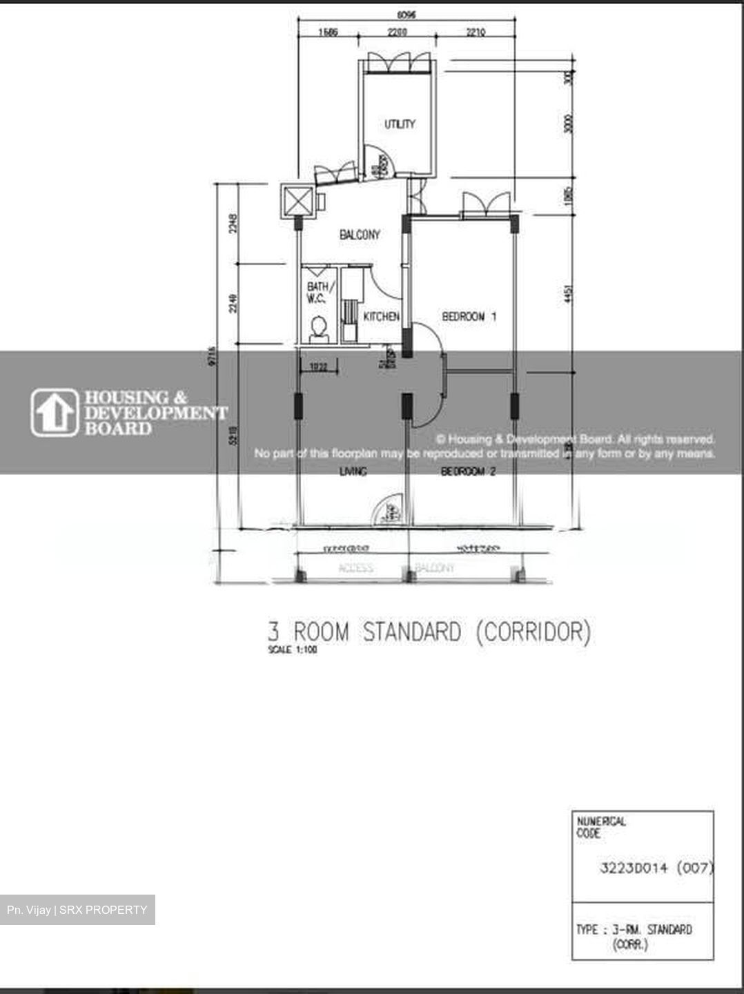 Blk 26 Jalan Klinik (Bukit Merah), HDB 3 Rooms #529196371